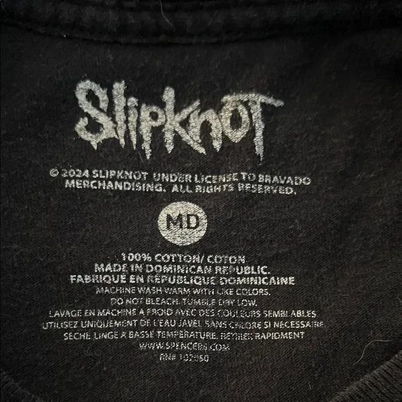 Slipknot Black Graphic Tee - Men's Short Sleeve Shirt - Picture 3 of 3
